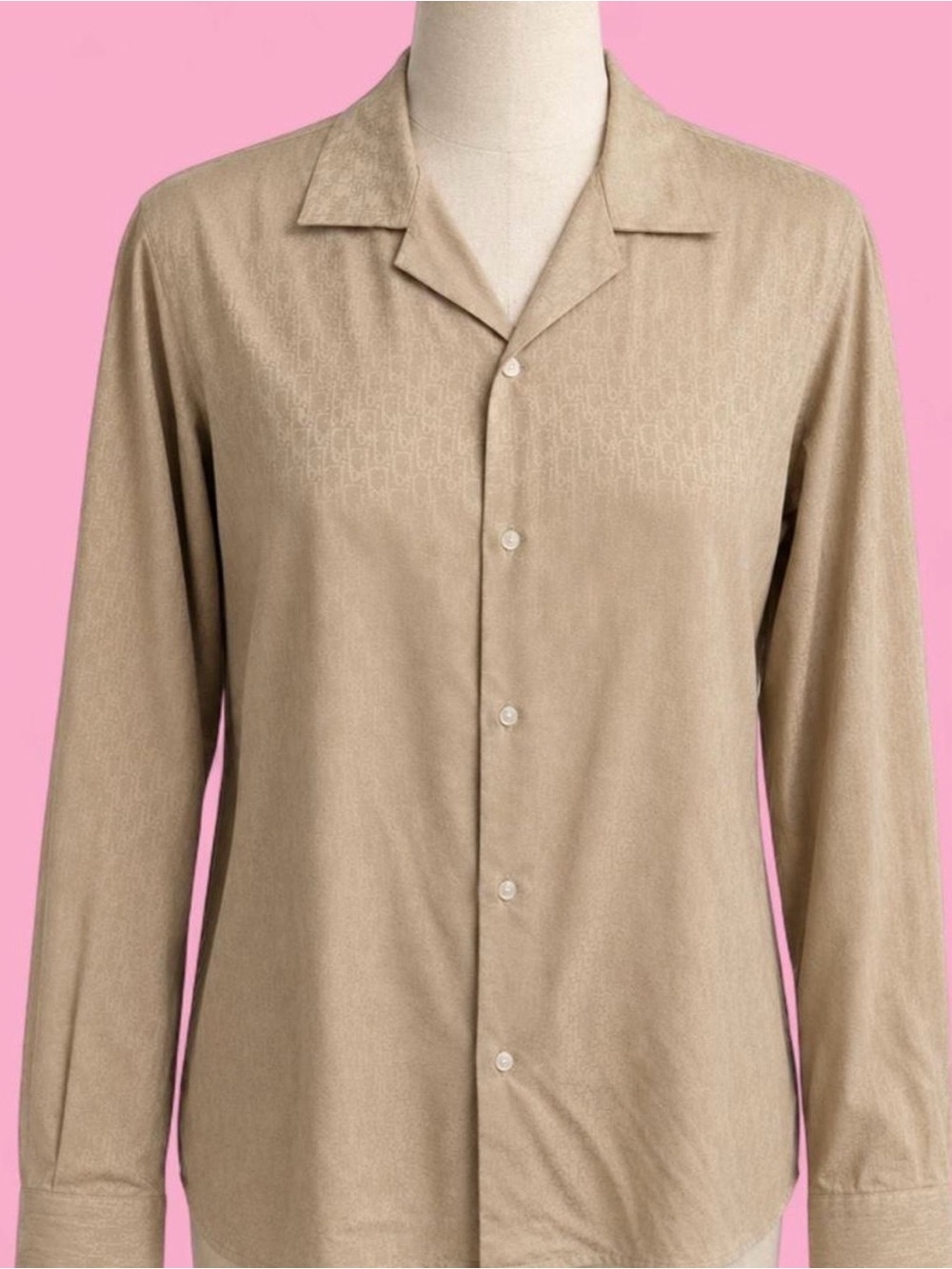 Christian Dior Boutique Monogram Button-Up 🤎 XL
